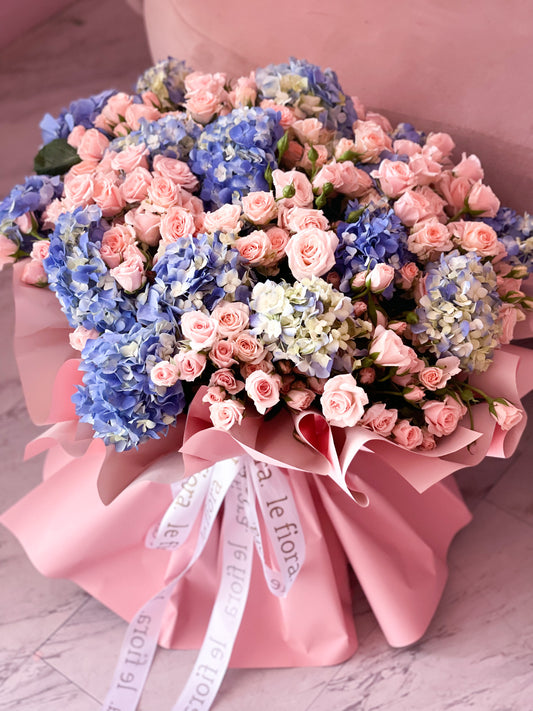 Mini rosa y Hortencia gd